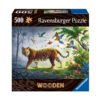 Ravensburger - Дървен пъзел 500 ел. - Тигър в джунглата