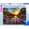 Ravensburger - Пъзел 1000 ел. - Залез над Амстердам
