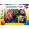 Ravensburger - Пъзел 3х49 ел. - Бебета от джунглата