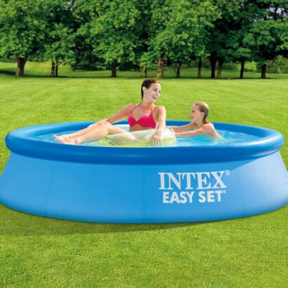 INTEX – Надуваем басейн с филтърна помпа Easy Set, 244 х 61 см