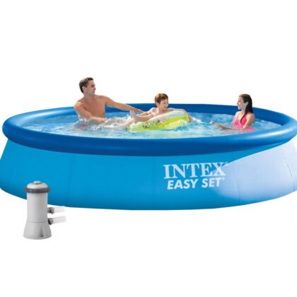 INTEX – Надуваем басейн Easy Set, 366 х 76 см с филтърна помпа
