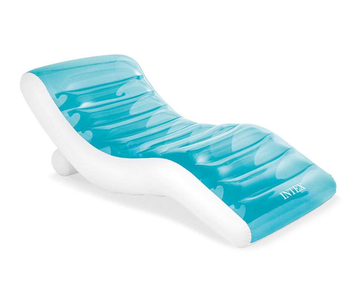 Надуваем шезлонг Intex Lounge, 191х99 см