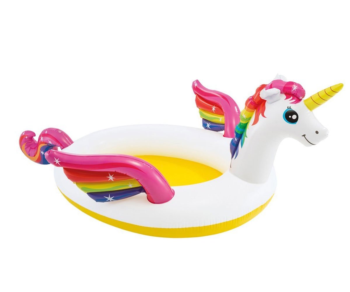 Детски надуваем басейн с пръскалка Еднорог Unicorn Spray, 272х193х104 см