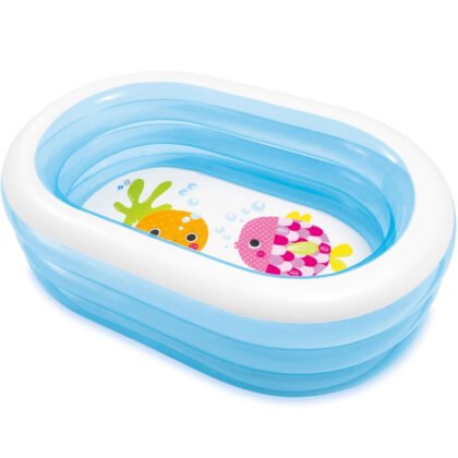 INTEX - Детски надуваем басейн Морски приятели My Sea Friends, 163х107х46 см