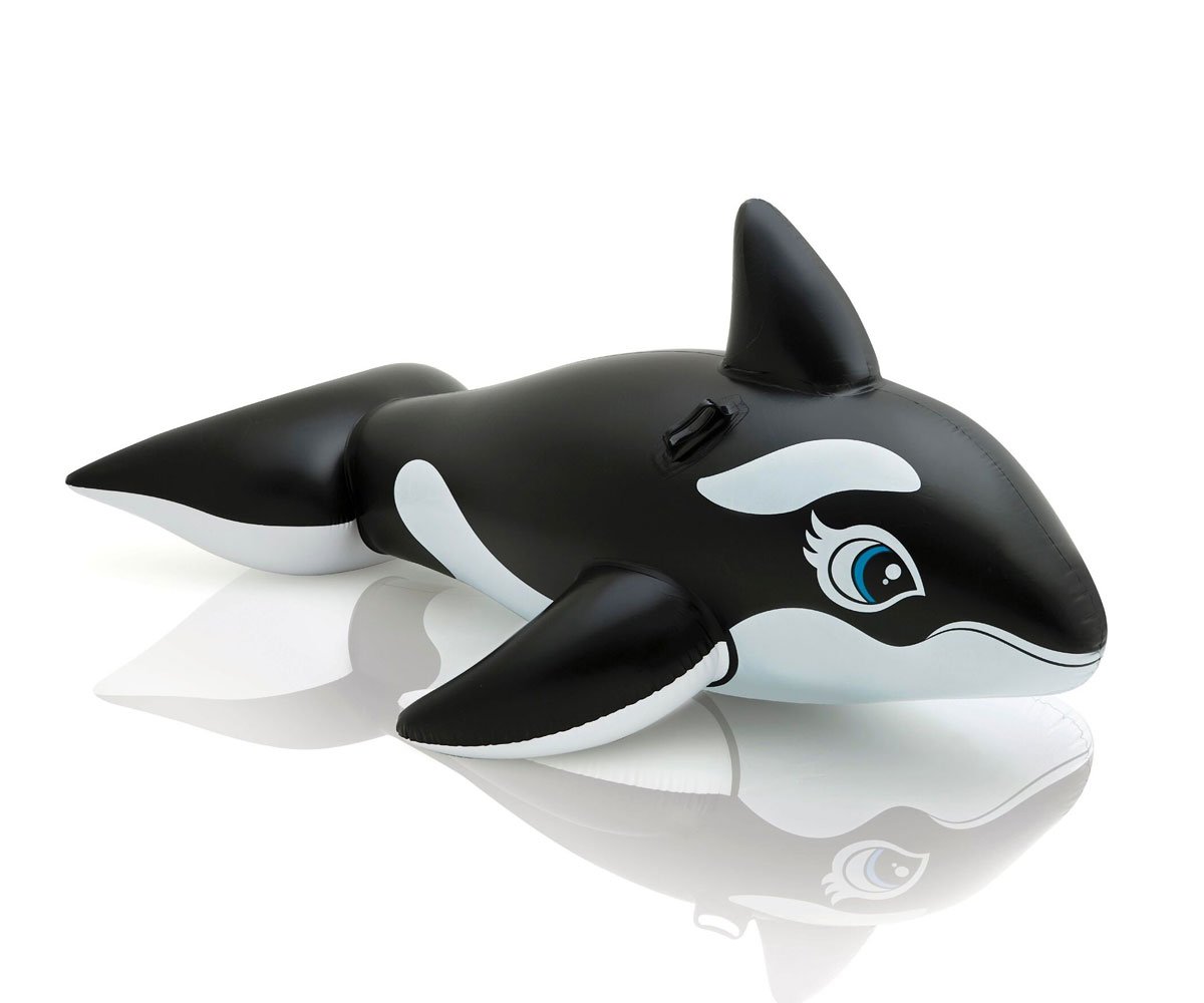 Intex – Надуваема играчка Кит Whale Ride-on, 193х119 см
