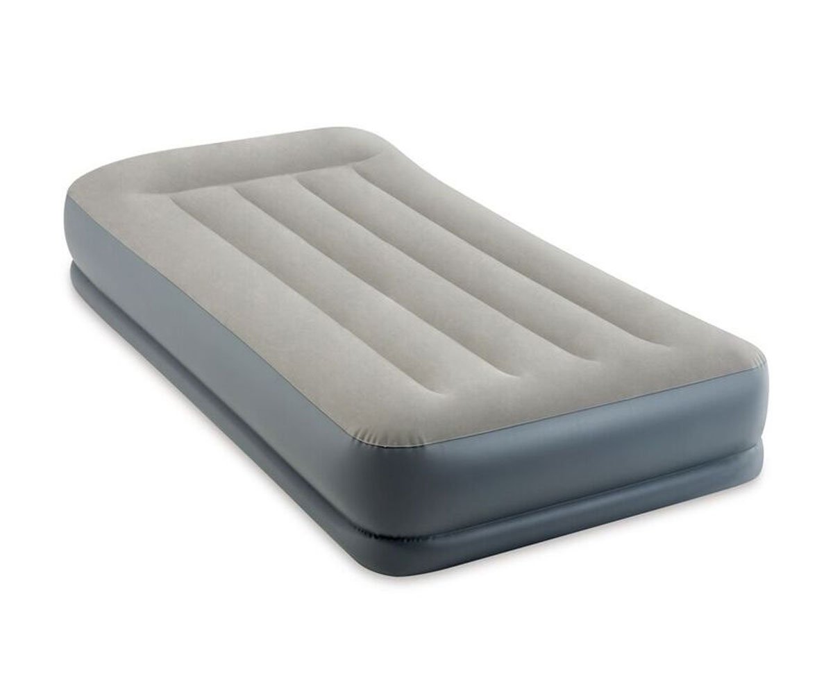 INTEX - Надуваем матрак с вградена помпа Pillow Rest Mid-Rise, 99х191х30 см