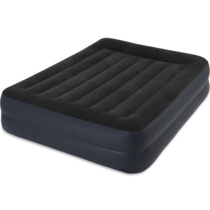 INTEX - Надуваем матрак с вградена помпа Queen Pillow Rest Raised, 152х203х42 см