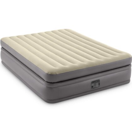 INTEX - Надуваем матрак с вградена помпа Prime Comfort Elevated, 152х203х51 см