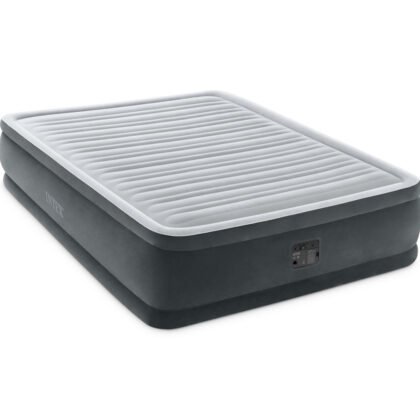INTEX - Надуваем матрак с вградена помпа Comfort-Plush Elevated, 152х203х46 см