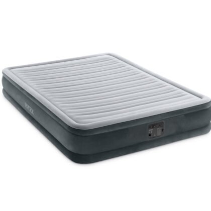 INTEX надуваем матрак с вградена помпа Queen Comfort-Plush Mid Rise, 152х203х33 см