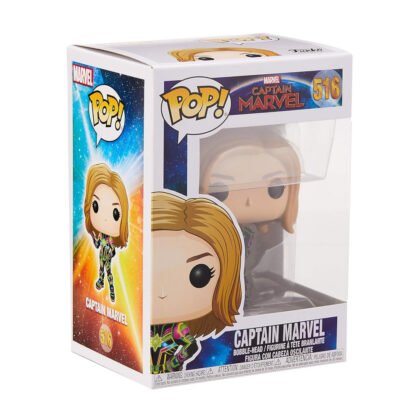 Funko Pop - Капитан Марвел с неонов костюм #516 Bobble-Head Vinyl Figure