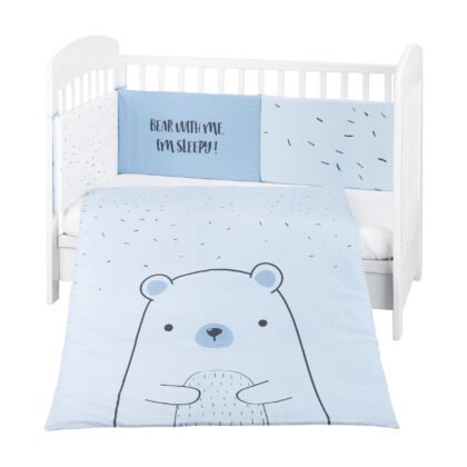 Бебешки спален комплект 2 части EU style 60/120 Bear with me Blue