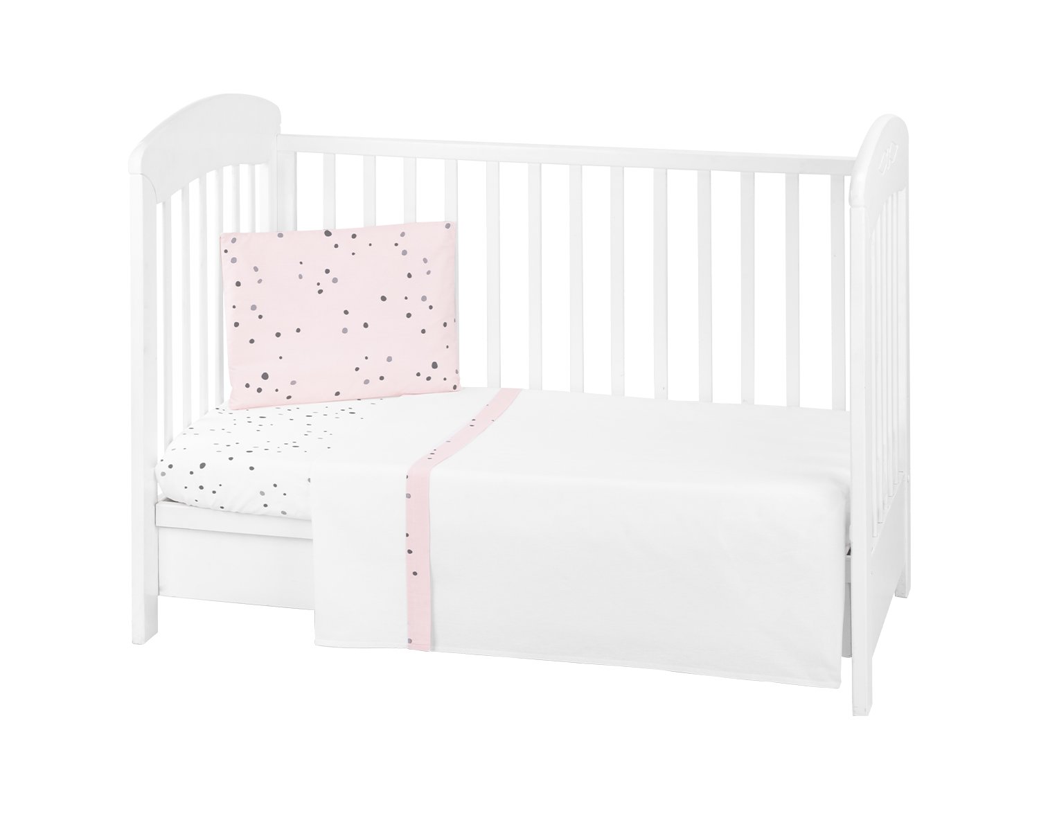 Бебешки спален комплект 3 части EU Style 70/140 Bear with me Pink - Image 2