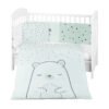 Бебешки спален комплект 6 части 70/140 Bear with me Mint