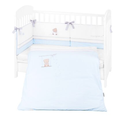 Бебешки спален комплект с бродерия 2 части EU style 70/140 Dream Big Blue