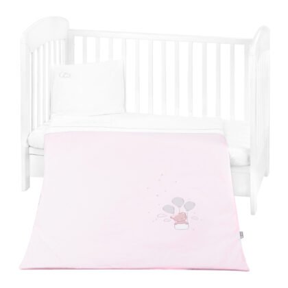 Бебешки спален комплект с бродерия 5 части Dream Big Pink