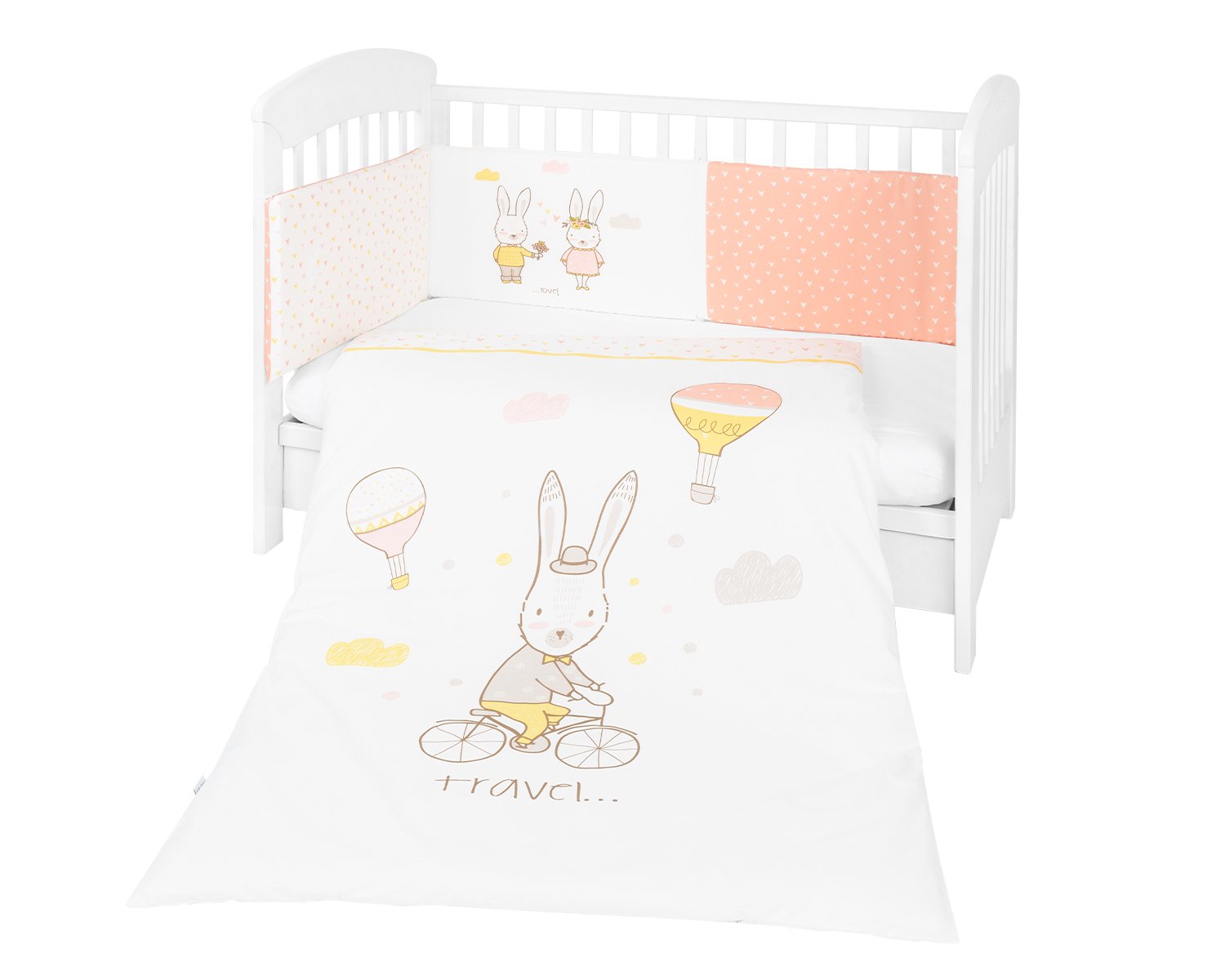 Бебешки спален комплект 2 части EU style 70/140 Rabbits in Love - Image 2