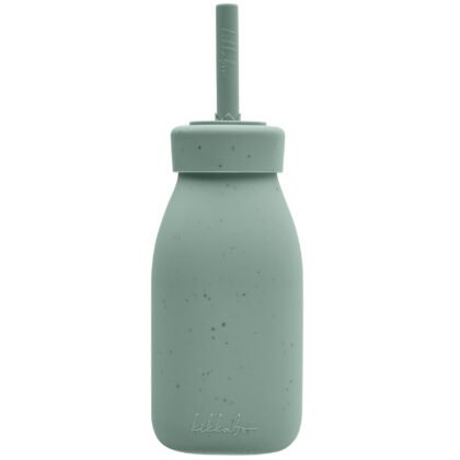 Шише със сламка Platinum Silicone Sage