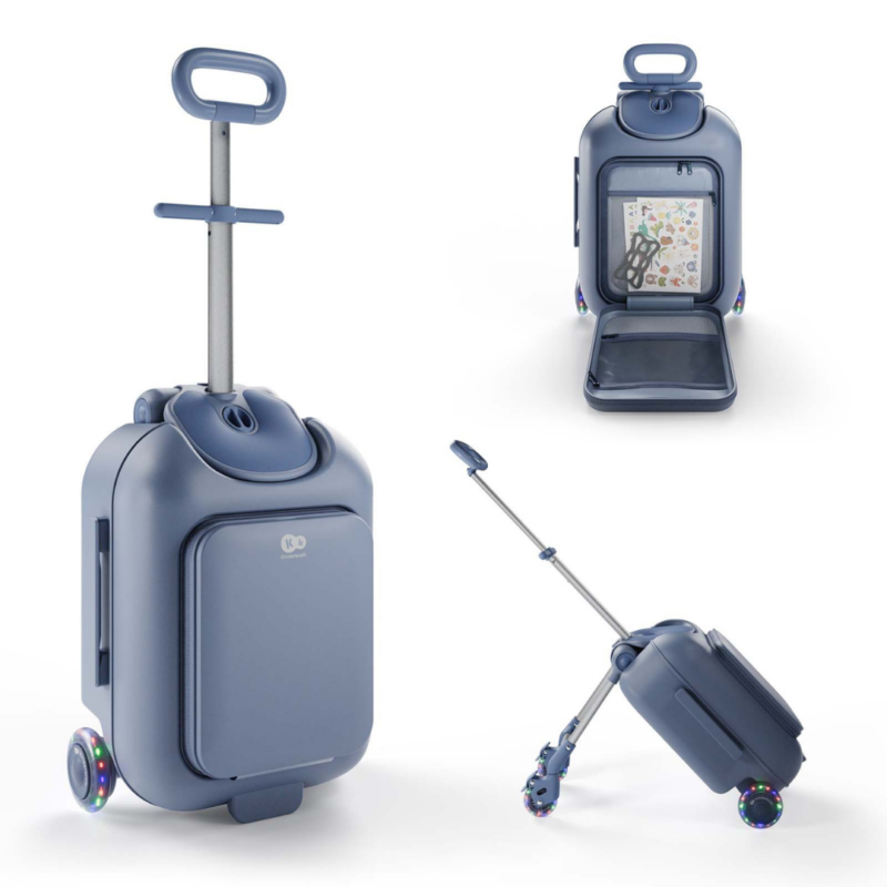 Куфар със седалка KinderKraft Cabby Blue