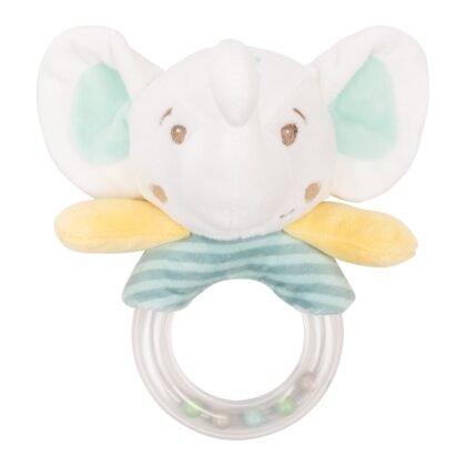 Играчка плюшена дрънкалка Elephant Time