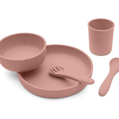 Сет за хранене 5 части Platinum Silicone Blush