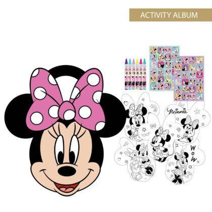 Комплект за оцветяване с пастели в картонена чанта minnie