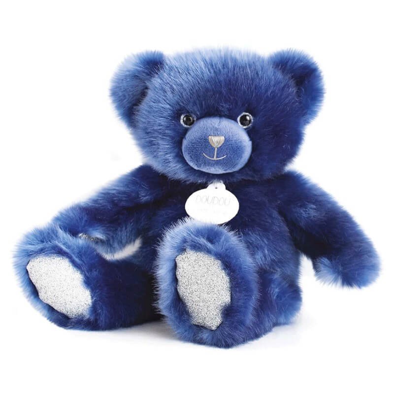 Плюшено мече Bear Collection, Тъмно син 30см