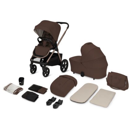 Бебешка количка CARMINE 2в1 Brown Chocolate