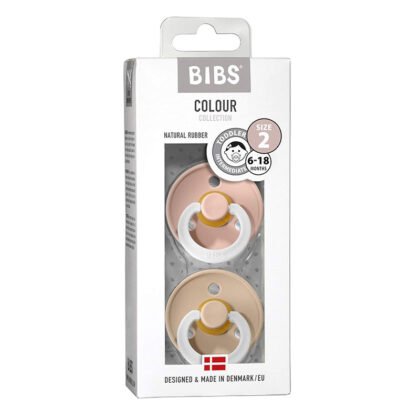 Биберони COLOUR Blush GLOW/Vanilla 6-18м. 2бр