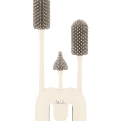Сет силиконови четки за шишета 3 бр с поставка Platinum Silicone Sand