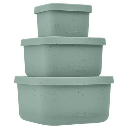 Сет кутии за храна 3 бр Platinum Silicone Sage