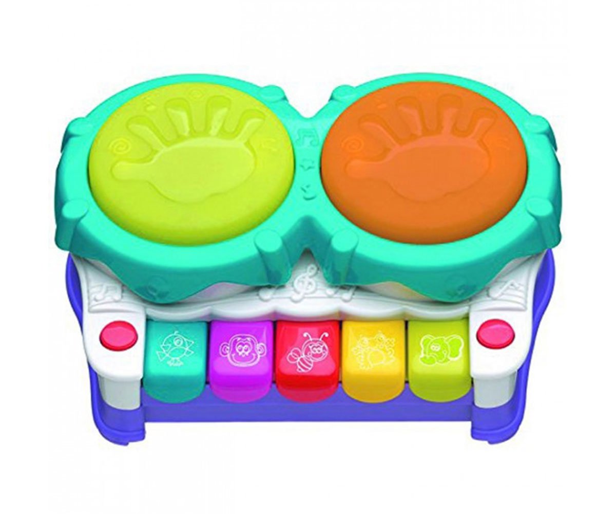 Playgro-Музикална играчка 2 в 1 пиано и Барабани 12-36 м.