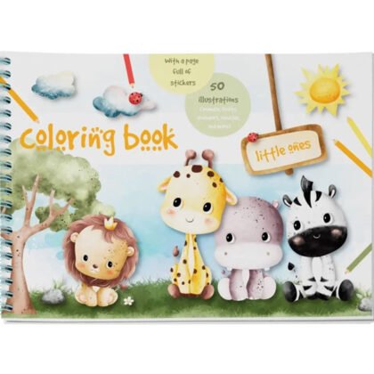 Книжка за оцветяване, А4, 51 стр., Little one