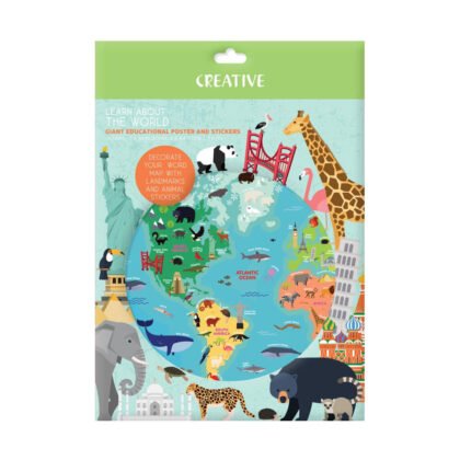 К-кт плакат със стикери Creative, World