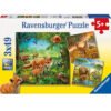 Ravensburger - Пъзел 3х49 ел. - Животните на земята