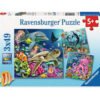 Ravensburger - Пъзел 3x49 ел. - Под водата
