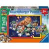 Ravensburger - Пъзел 2x12 ел. - Пес Патрул Дино филма
