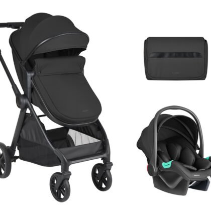Комбинирана количка 3в1 трансф. седалка Eloe Black