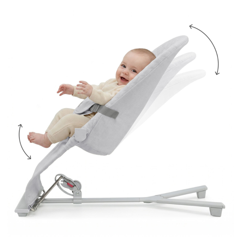 Шезлонг KinderKraft Mimi Light Grey
