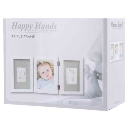 6030017 Happy Hands Комплект с тройна рамка бял