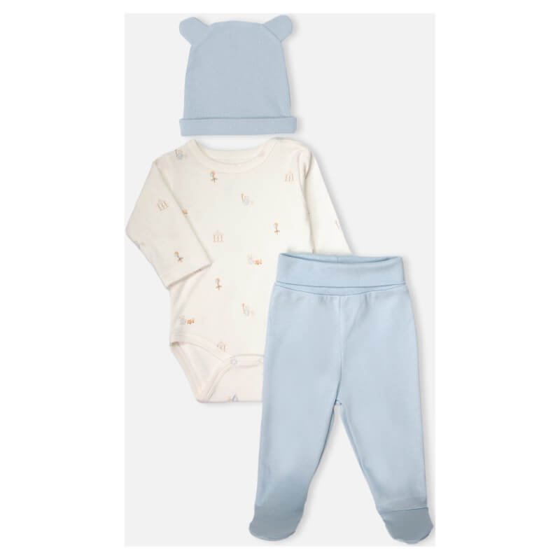 Спален комплект 3ч. My First Playmate 0-3м/62см Blue - Image 3