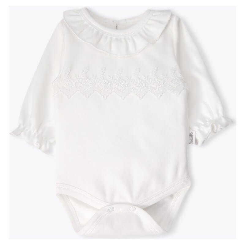 Боди дълъг ръкав Pretty Girl 1-3M/62CM Ecru