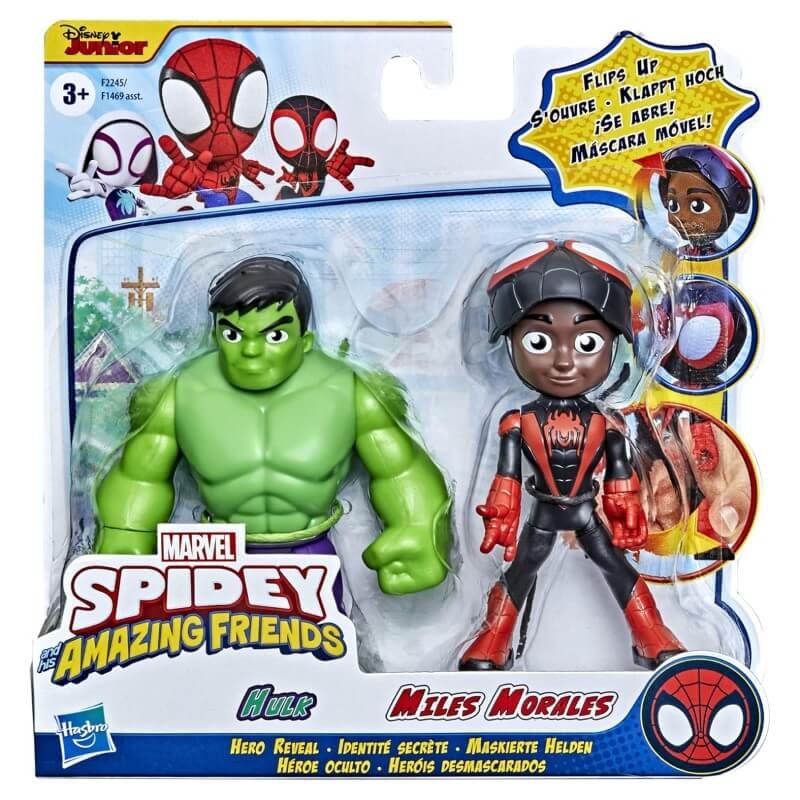 Комплект фигури Marvel Hulk and Miles Morales