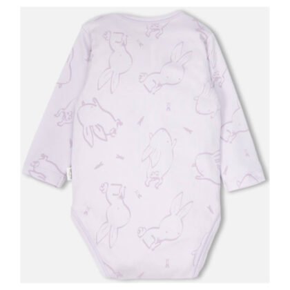 Боди дълъг ръкав Rabbit and Carrots 24-36M Lilac