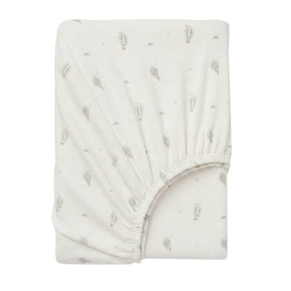 Чаршаф с ластик Blue Sky 60x120см White/Green
