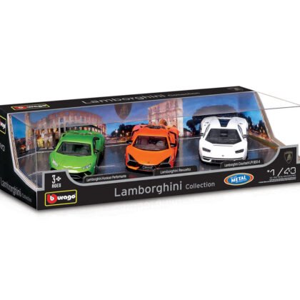 Bburago - 1:43 StreetFire - Lamborghini, 3 колички в комплект