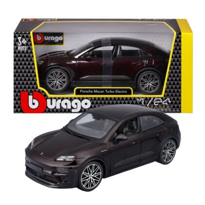 Bburago - модел на кола 1:24 - Porsche Macan Turbo Electric, сребърен