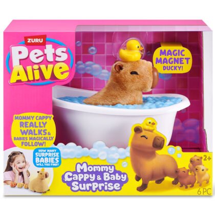 Zuru Pets Alive - Мама Капибара с малки бебета