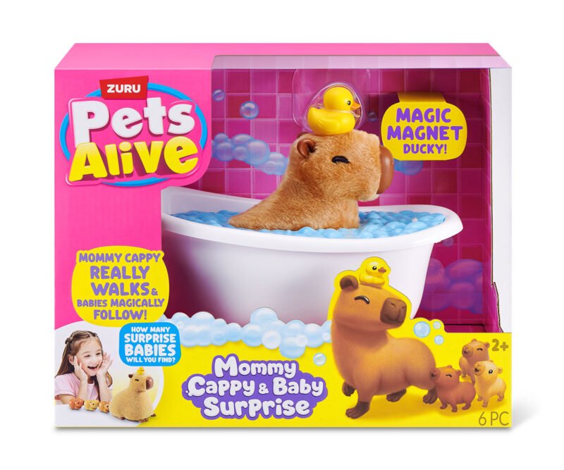 Zuru Pets Alive – Мама Капибара с малки бебета