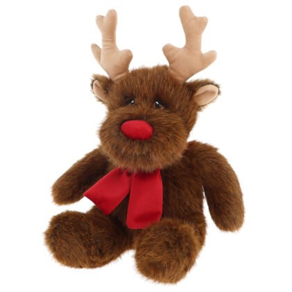 Keeleco Christmas, Плюшен коледен елен Рудолф, 20 см